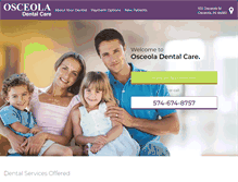 Tablet Screenshot of osceoladentalcare.com